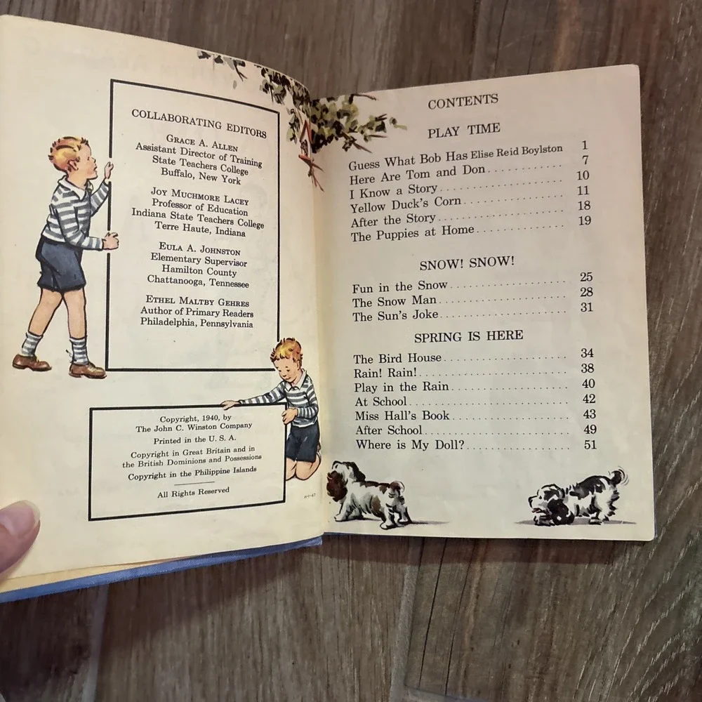 VINTAGE‎ EARLY SCHOOL READER 